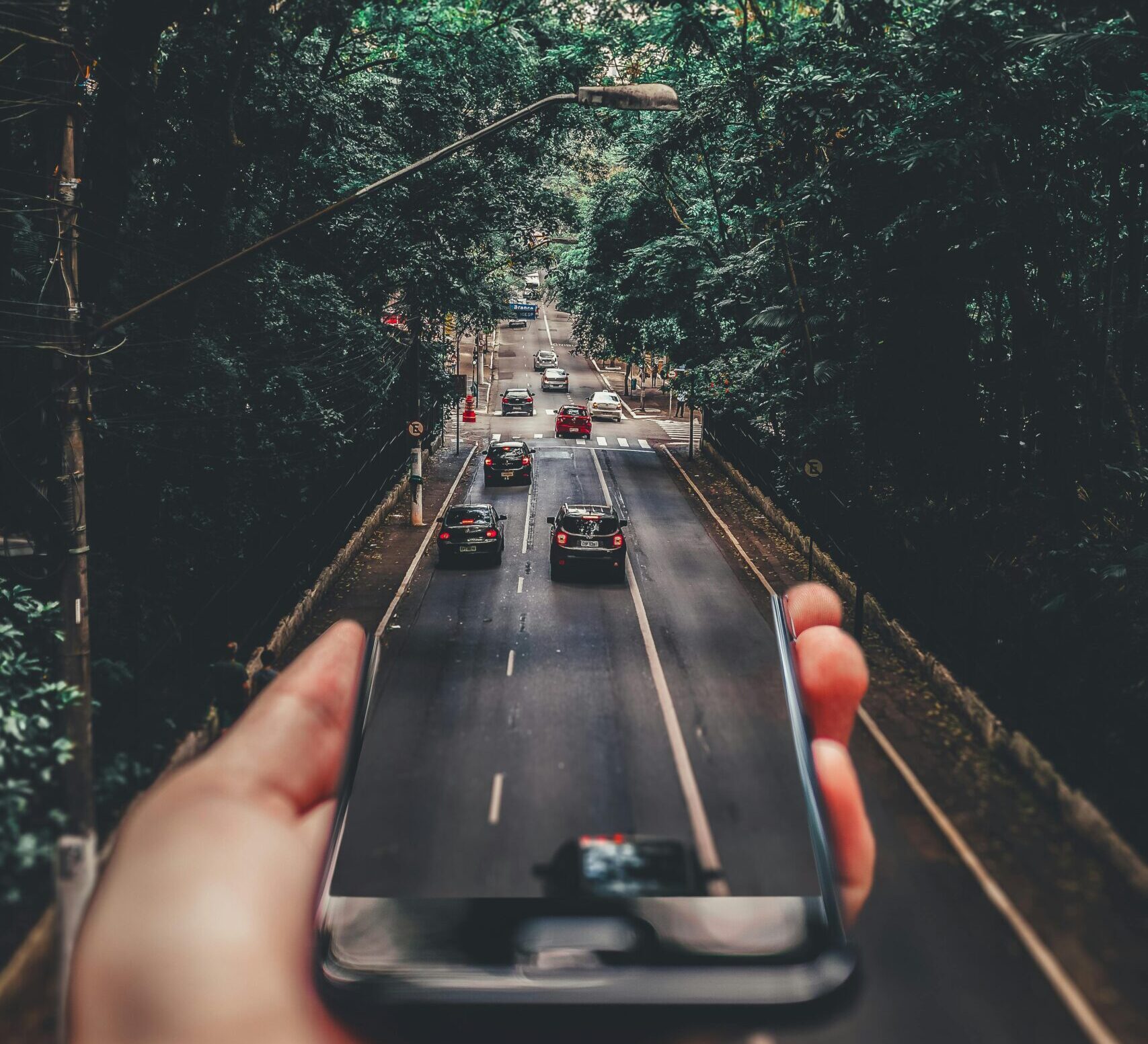 A phone in hand with future vacation plans