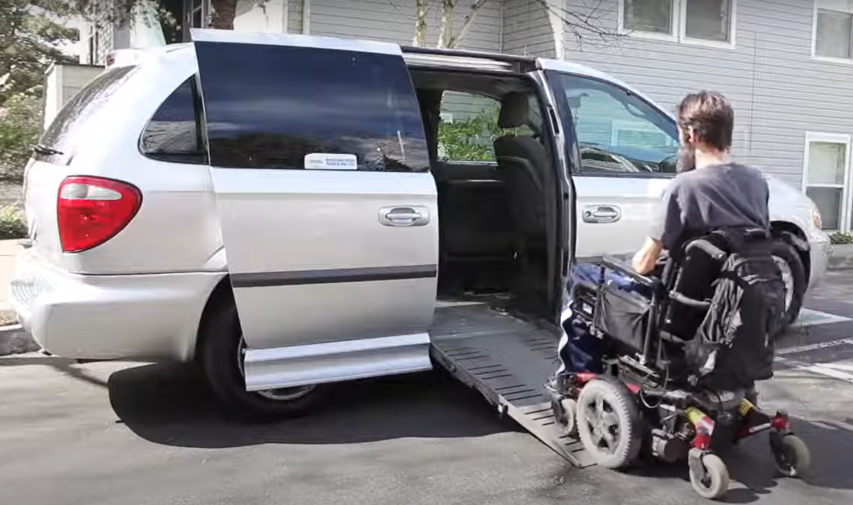 wheelchair accessible car when a man enters by himself at uplifting express